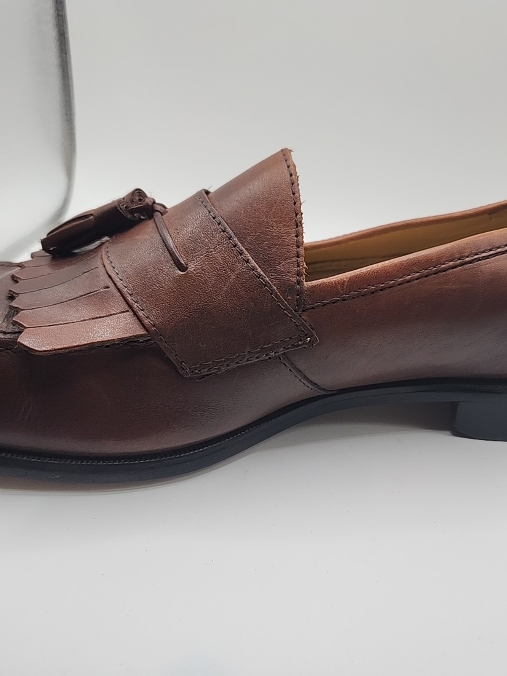 Men's Brown Tassel Loafers 10.5 - Picture 2 of 16